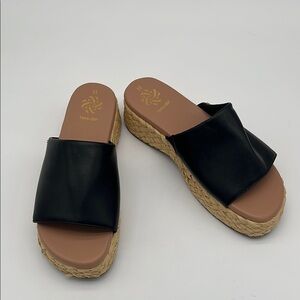 Sam & Libby Ingrid Espadrille Woven Slides Women Size 11 BLEMISH